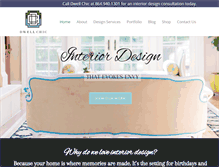 Tablet Screenshot of dwellchic.com